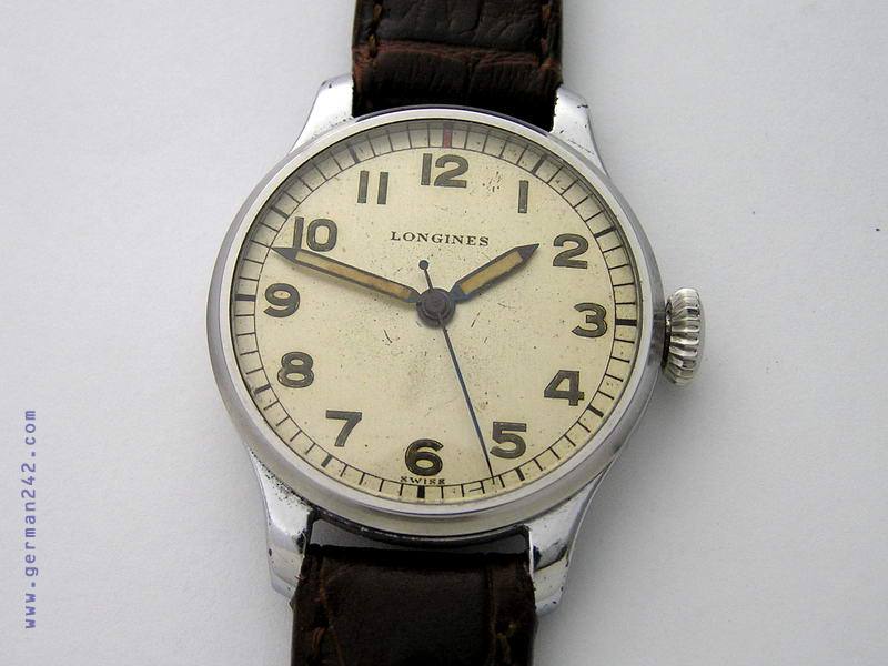 Радиоактивные часы LONGINES 1942 года