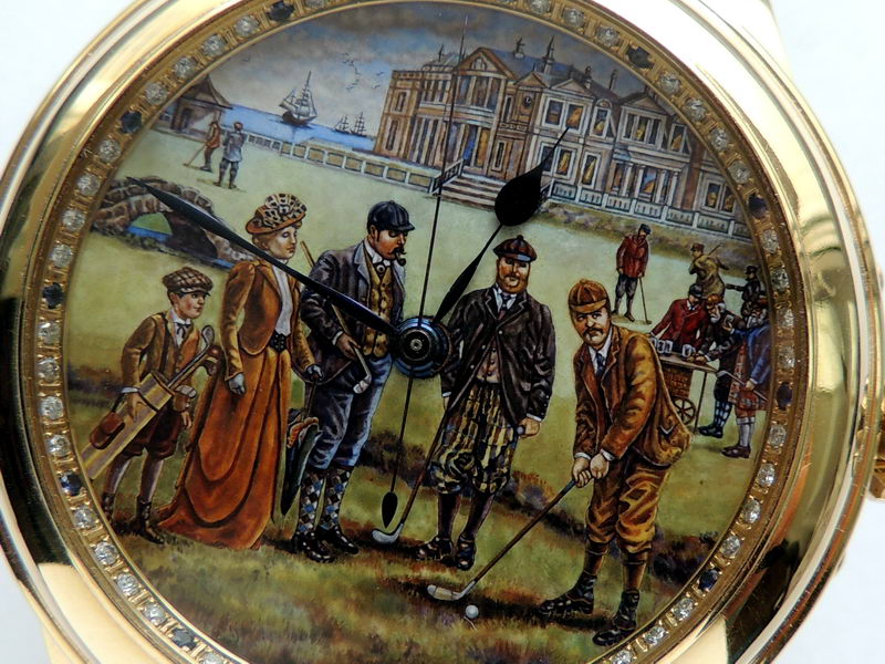St Andrews Links gold watch